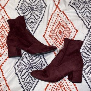 HIGH TOO HEEL BOOTIES-MAROON